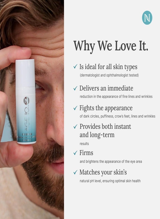 Neora Age IQ Eye Serum - Targets Puffiness, Dark Circles & Fine Lines, Peptides & Hyaluronic Acid, Lightweight Formula for All Skin Types - 0.3 fl. oz. - Image 4